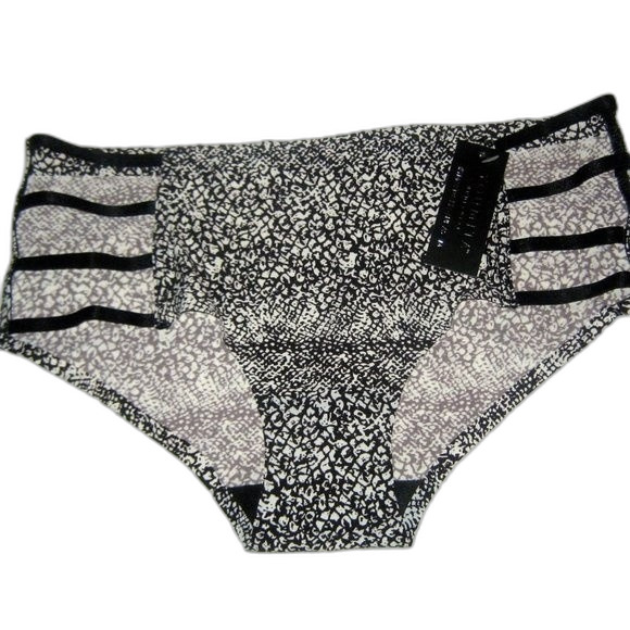 Youmita Snake Print Caged Plunge 34BUnderwireBraw/Small Coordinating Hipster NWT - Picture 7 of 10